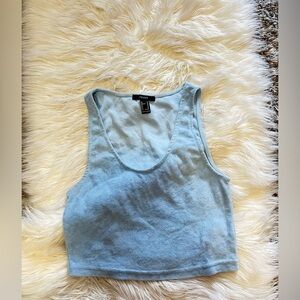 Light Blue Crop Top